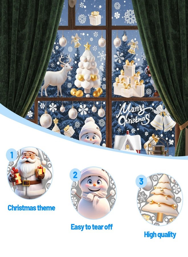BharatBazaar Christmas Window Stickers, 9 Sheet Holiday Window Clings for Festive Decor, Reusable Static Decals, 20 x 30 cm Each, Ideal for Home and Retail Displays - Image 4